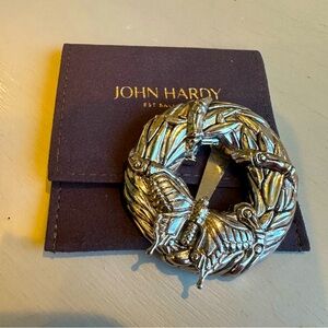 John Hardy Estate Butterfly + Bamboo
Brooch Clip Rhodium Plated JH1